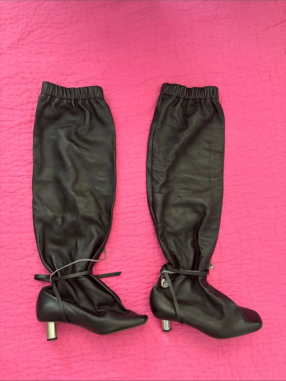 Proenza Schouler black leather
